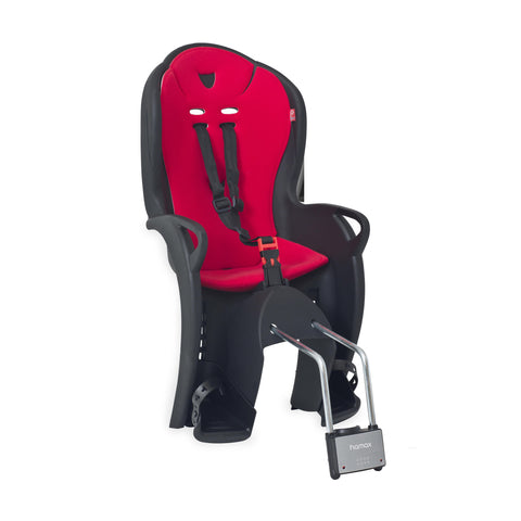 Hamax Kiss Child Bike Seat 2024: BLACK/RED