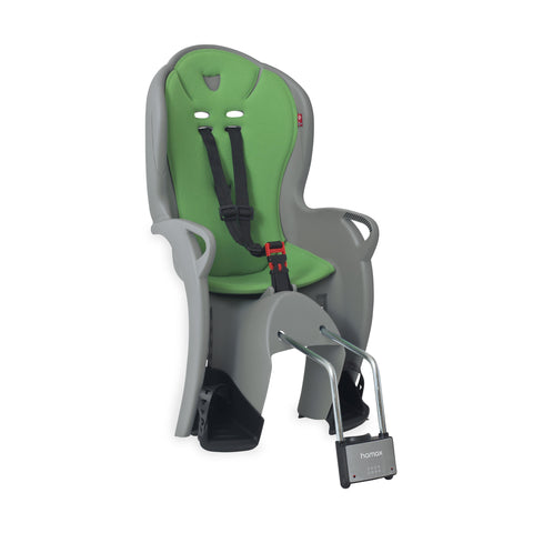 Hamax Kiss Medium Child Bike Seat 2024: GREY/GREEN