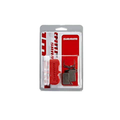 SRAM DISC BRAKE PADS - ASYMMETRIC SINTERED/STEEL (HEAVY DUTY)  MONOBLOCK - SRAM HYDRAULIC ROAD DISC, LEVEL A1 (2017-2019):