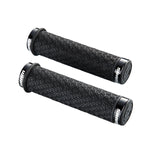 SRAM DH Silicone Locking Grips Black with Double Clamps & End Plugs:
