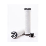 SRAM LOCKING GRIPS W/ 2 CLAMPS & END PLUGS WHITE: