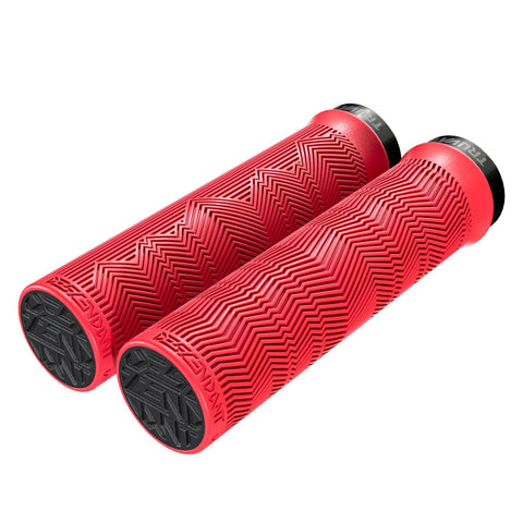 TRUVATIV DESCENDANT GRIPS SINGLE LOCKING: RED 133MM