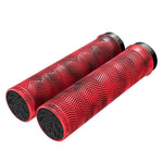 TRUVATIV DESCENDANT GRIPS SINGLE LOCKING: RED/BLOOD RED 133MM