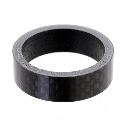 Carbon Spacers5 or 10mm. 11/8" Black with logo.