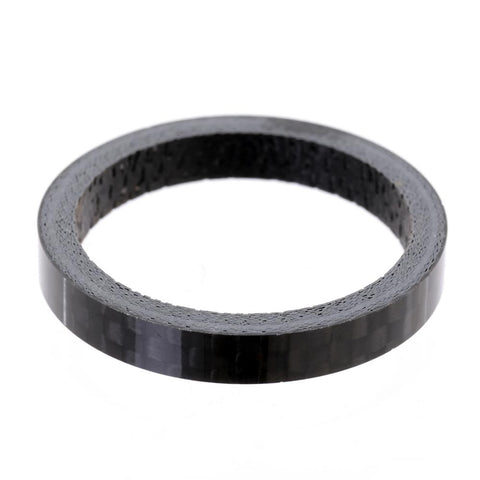 Carbon Spacers5 or 10mm. 11/8" Black with logo.