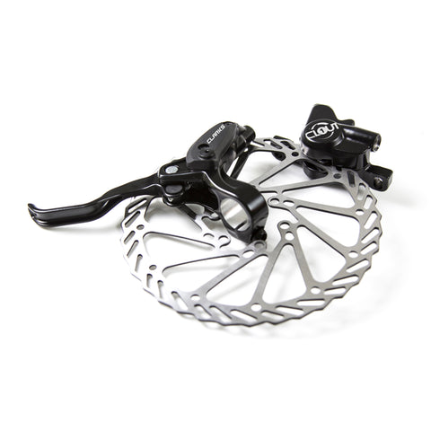 Clarks CLOUT Two Piston Hydraulic Brake Front F160 - IS Mount: BLACK
