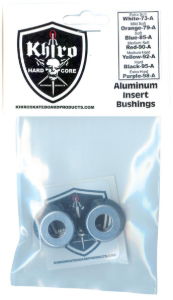 KHIRO INSERT BUSHING ALU SET - BLACK 95A