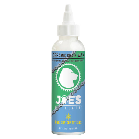 Joe's No Flats Ceramic Chain Wax Dry Condition (Drop) 125ml Bottle:  125ML