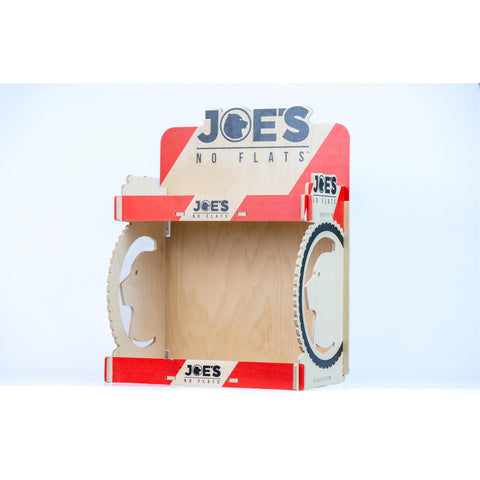 Joe's No Flats Wooden Countertop Instore Display Unit: