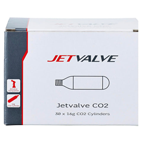 WEDTITE JETVALVE 16G CO2 CYLINDERS X30 2021: BLACK 16G