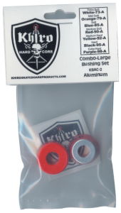 KHIRO KBAC2 RACE BUSHINGS (ALU) - RED 90A