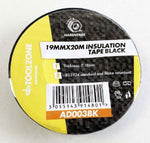 TZ BLACK PVC INSULATION TAPE 19MM X 20M