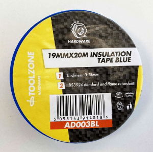 TZ BLUE PVC INSULATION TAPE 19MM X 20M