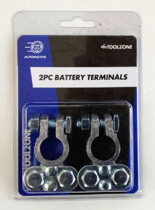 T/ZONE 2PC HD BATTERY TERMINAL CLAMPS