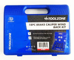 T/ZONE 18PC BRAKE CALIPER WIND BACK TOOL
