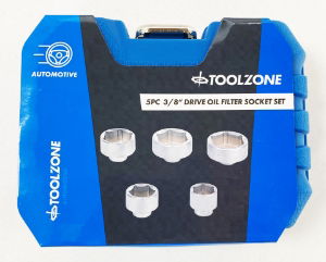 TZ 5PC 3/8 OIL FILTER SOCKET WRENCH SET"