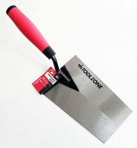 TOOLZONE SOFT GRIP BUCKET TROWEL 180MM