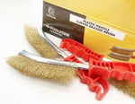 T/ZONE 24PC PLASTIC CURVED BRASSED BRUSH