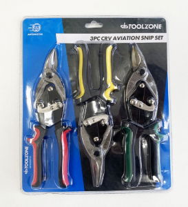TOOLZONE 3PC CRV AVIATION SNIPS