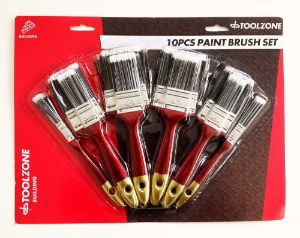 T/Z 10PC PAINT BRUSH SET NYLON BRISTLE