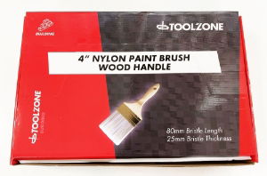 TZ 24PC 4 NYLON PAINT BRUSH WOOD HANDLE"