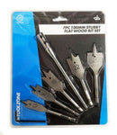 T/ZONE 7PC 100MM STUBBY FLAT WOOD BITS