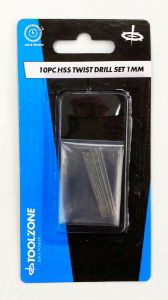 T/Z 1MM 10PC HIGH SPEED STEEL DRILLS