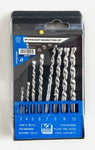 TOOLZONE 8PC HI-QUALITY MASONRY DRILLS