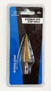 T/ZONE STEP DRILL HSS TITANIUM 4-22MM