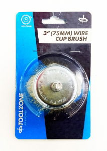 T/ZONE 3 WIRE CUP BRUSH FOR DRILL"