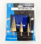 TOOLZONE 3PC HSS STEP DRILL SET