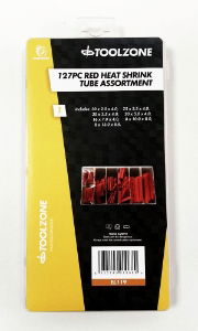 TZ 127PC RED HEAT SHRINK TUBE ASSORTMENT