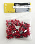 T/ZONE 100PC RED MALE TERMINALS