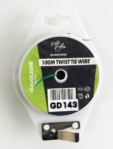 T/ZONE 100M TWIST TIE ON HOLDER