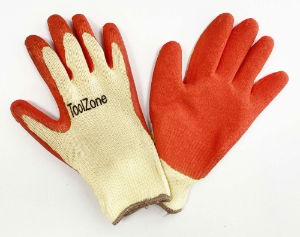 T/ZONE SMALL LATEX DIPPED GLOVES 8