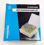 T/Z 50PC DIAMOND BURR SET 120G IN CASE