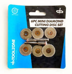 TOOLZONE 6PC MINI DIAMOND CUTTING DISCS