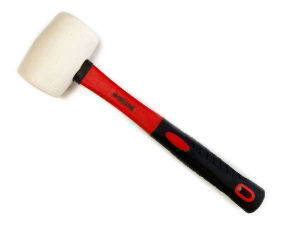 T/ZONE 16OZ WHITE FIBRE RUBBER MALLET