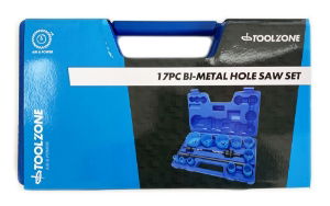 TOOLZONE 17PC BIMETAL HOLE SAW SET