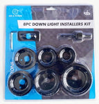 T/ZONE 8PC DOWN LIGHT INSTALLERS KIT