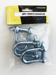 TOOLZONE 3PC 12MM D SHACKLES