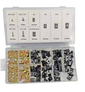 TOOLZONE 170PC U CLIPS AND SCREWS