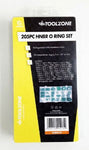 TOOLZONE 205PC HNBR O RING SET