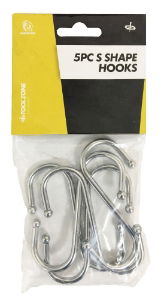 TOOLZONE 5PC SMALL S HOOKS