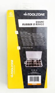 TOOLZONE 225PC RUBBER O RING IN BOX