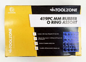 T/ZONE 419PC MM RUBBER O RING ASSORT