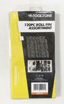 T/ZONE 120PC ROLL PIN IN ASSORT. BOX