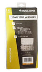T/ZONE 720PC STEEL WASHERS IN BOX
