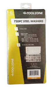 T/ZONE 720PC STEEL WASHERS IN BOX