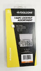 T/ZONE 146PC LOCKNUT ASSORTMENT IN BOX